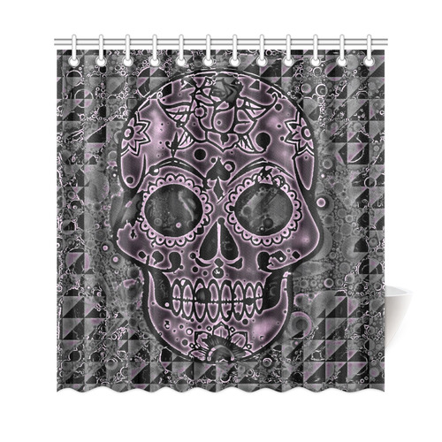 skull pink Shower Curtain 69"x72"