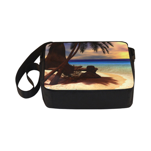 Awesome sunset over a tropical island Classic Cross-body Nylon Bags (Model 1632)