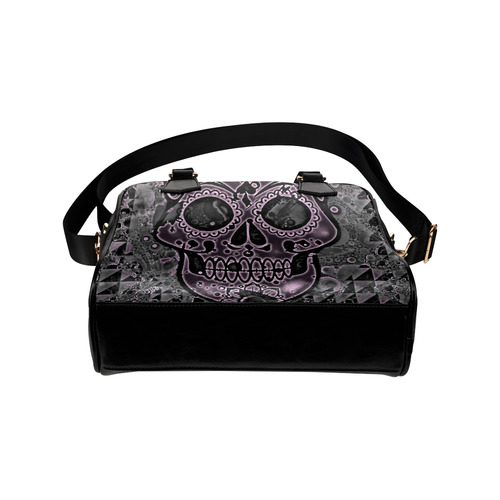 skull pink Shoulder Handbag (Model 1634)