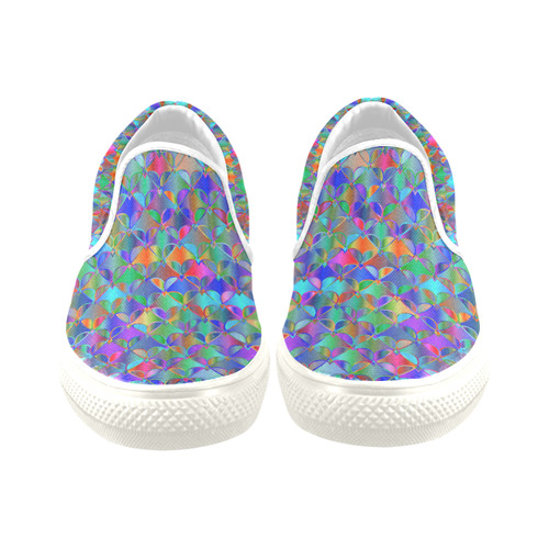 Hearts20160602 Women's Unusual Slip-on Canvas Shoes (Model 019)