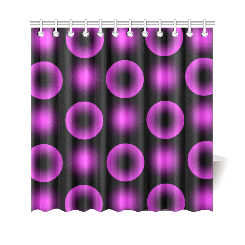 optical neon circles Shower Curtain 69"x70" ID D735380
