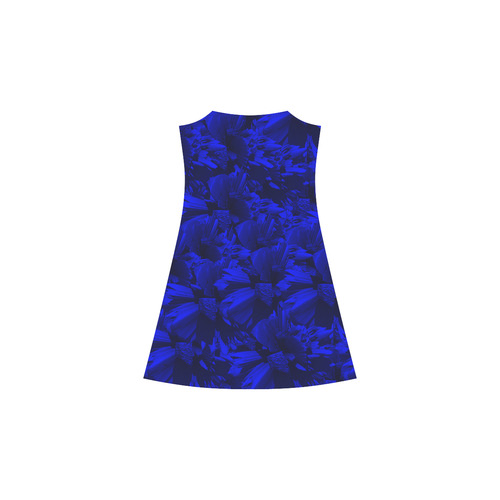 A202 Blue Peaks Abstract Alcestis Slip Dress (Model D05)