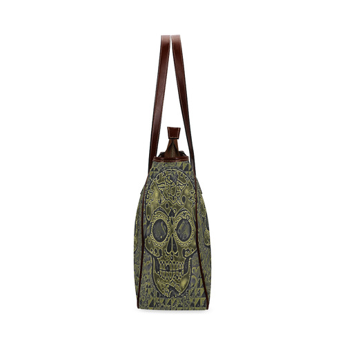 skull golden Classic Tote Bag (Model 1644)