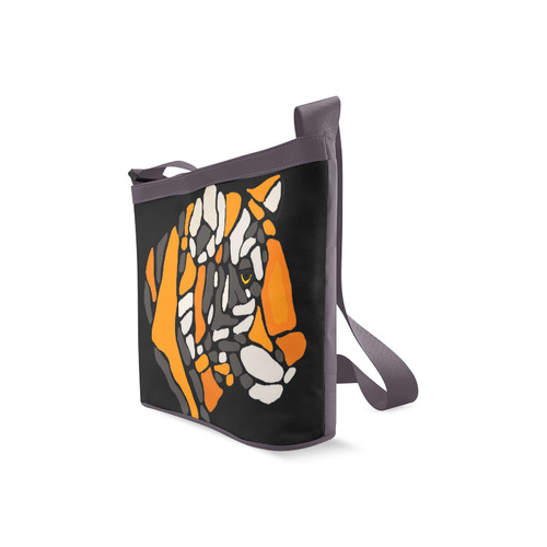 Cool Tiger Abstract Art Crossbody Bags (Model 1613)