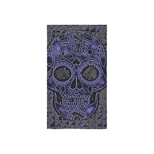 skull blue Custom Towel 16"x28"