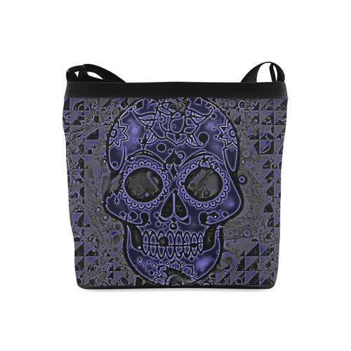 skull blue Crossbody Bags (Model 1613)