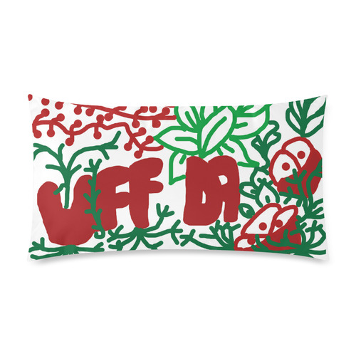 Uff Da Tangle Garden Custom Rectangle Pillow Case 20"x36" (one side)