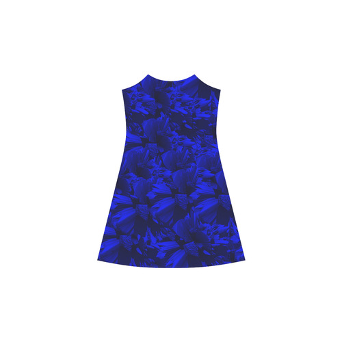 A202 Blue Peaks Abstract Alcestis Slip Dress (Model D05)