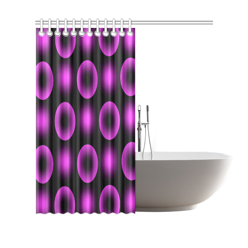 optical neon circles Shower Curtain 69"x70" ID D735380