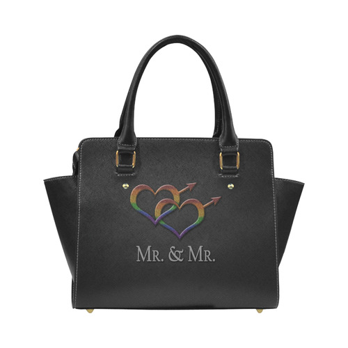 Mr. and Mr. Gay Pride Classic Shoulder Handbag (Model 1653)
