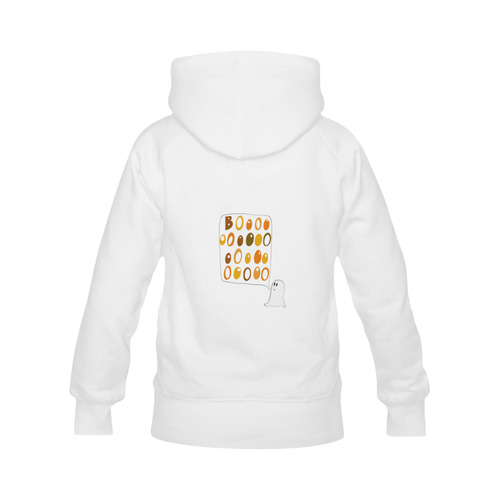 Cute Halloween BOO Ghost Women's Classic Hoodies (Model H07)