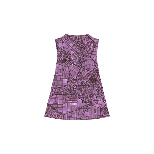 fantasy city maps 4 Alcestis Slip Dress (Model D05)