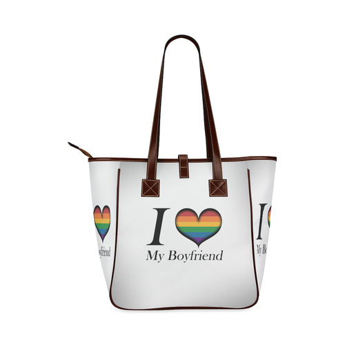 I Heart My Boyfriend Classic Tote Bag (Model 1644)