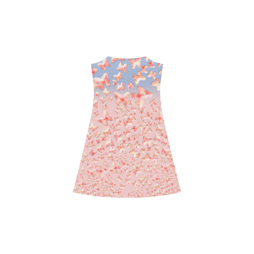 Pink Butterflies Alcestis Slip Dress (Model D05)