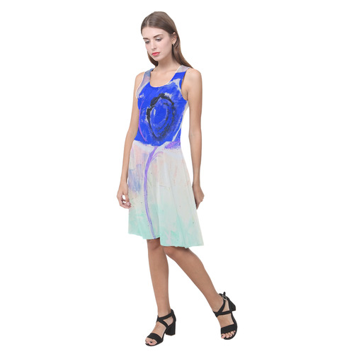 Golden Rose Acrylic Icey Blue Atalanta Casual Sundress(Model D04)