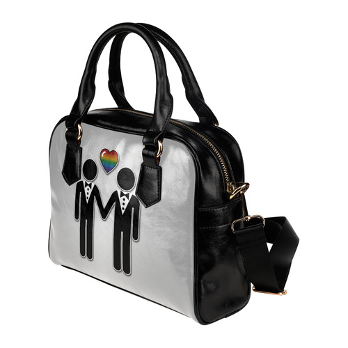 Mr. and Mr. Gay Pride Shoulder Handbag (Model 1634)