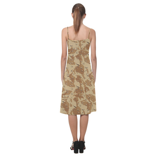 Desert Camouflage Pattern Alcestis Slip Dress (Model D05)