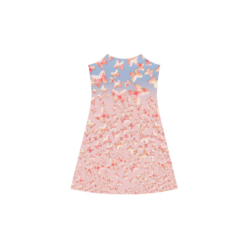 Pink Butterflies Alcestis Slip Dress (Model D05)