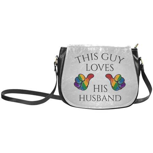 This Guy Loves His Husband Classic Saddle Bag/Large (Model 1648)