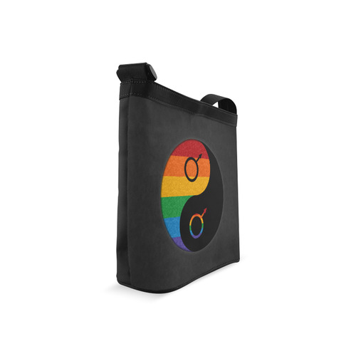 Gay Pride Yin and Yang Crossbody Bags (Model 1613)