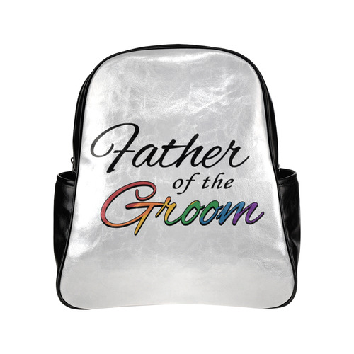 Rainbow "Father of the Groom" Multi-Pockets Backpack (Model 1636)