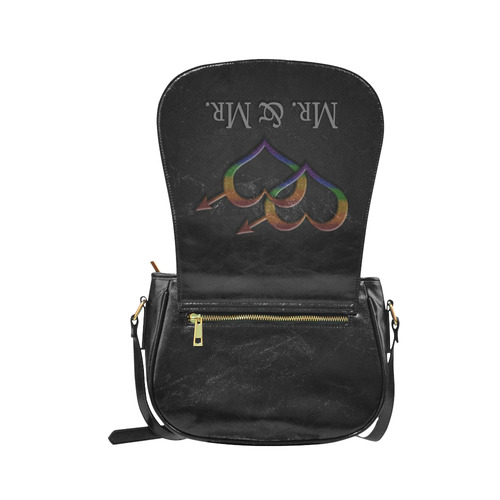 Mr. and Mr. Gay Pride Classic Saddle Bag/Large (Model 1648)