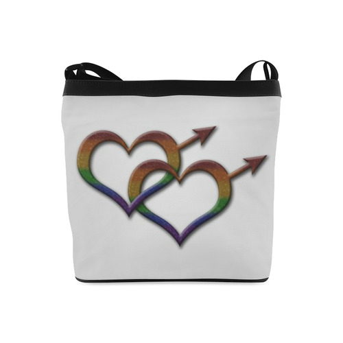 Rainbow Male Gender Symbols Crossbody Bags (Model 1613)