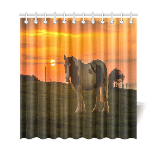 Sunset Horse Shower Curtain 69"x72"