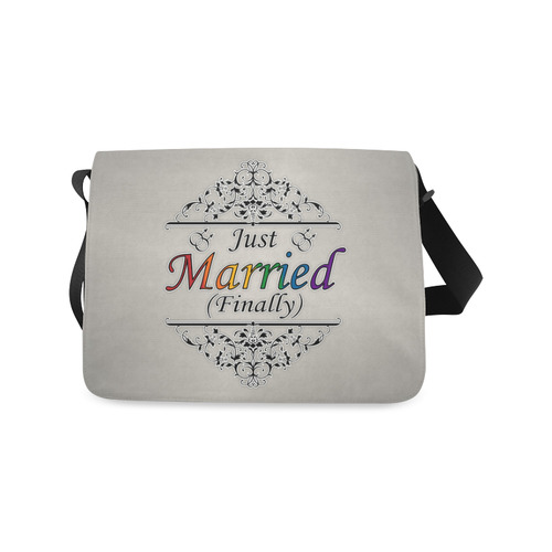 Just Married (Finally) Gay Design Messenger Bag (Model 1628)