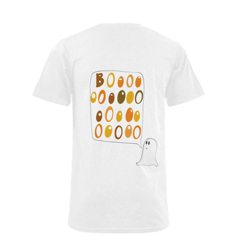 Cute Halloween BOO Ghost Men's V-Neck T-shirt (USA Size) (Model T10)