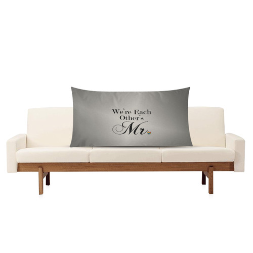 We're Each Other's Mr. Rectangle Pillow Case 20"x36"(Twin Sides)