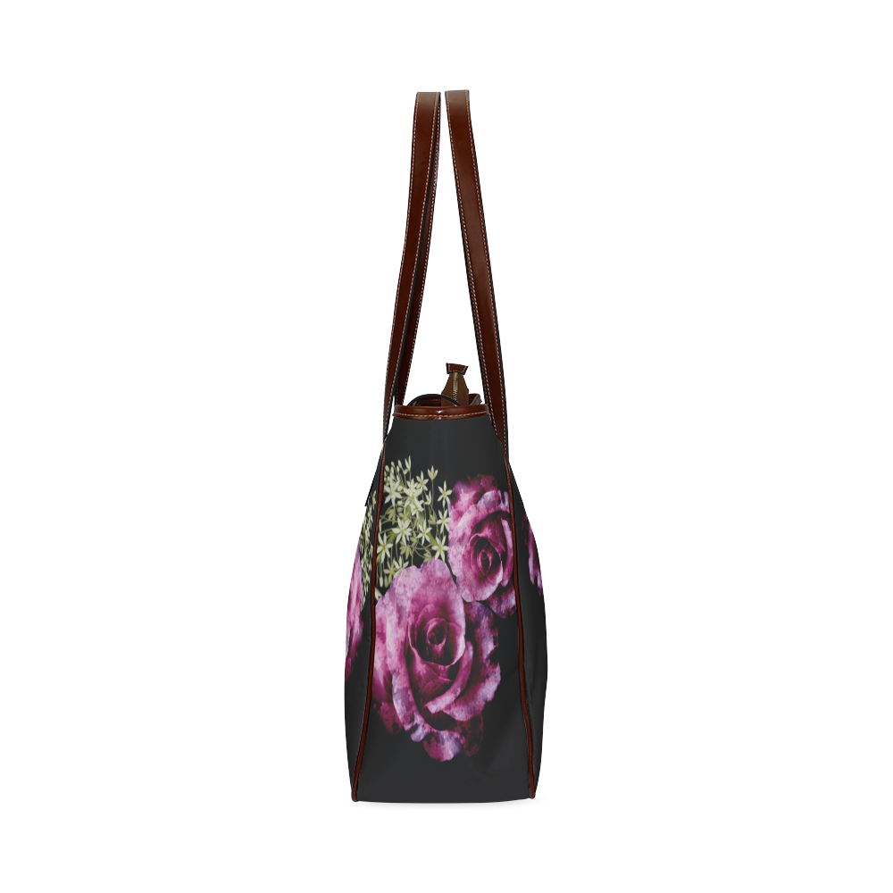 gallery tote with heart floral print