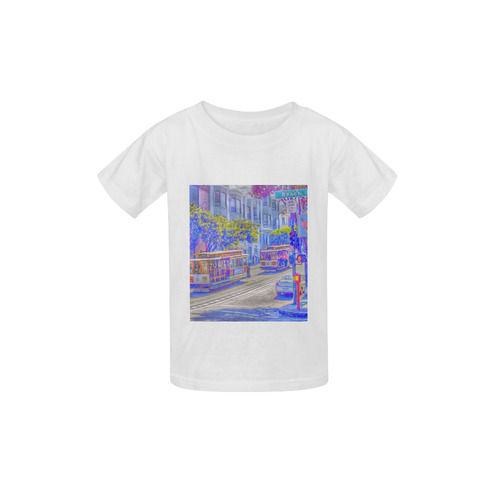 San Francisco neon Kid's  Classic T-shirt (Model T22)