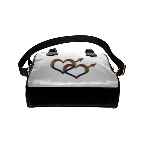 Rainbow Male Gender Symbols Shoulder Handbag (Model 1634)