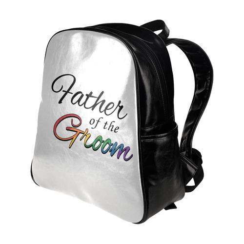 Rainbow "Father of the Groom" Multi-Pockets Backpack (Model 1636)