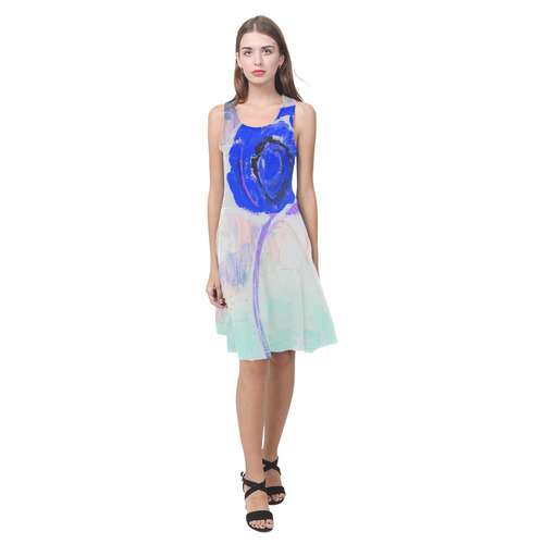 Golden Rose Acrylic Icey Blue Atalanta Casual Sundress(Model D04)