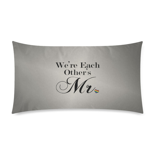 We're Each Other's Mr. Rectangle Pillow Case 20"x36"(Twin Sides)