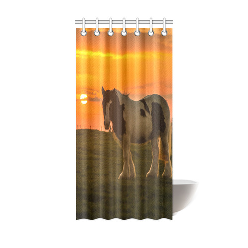 Sunset Horse Shower Curtain 36"x72"