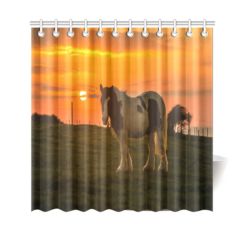 Sunset Horse Shower Curtain 69"x70"