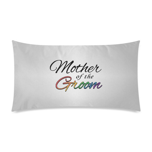 Rainbow "Mother of the Groom" Rectangle Pillow Case 20"x36"(Twin Sides)