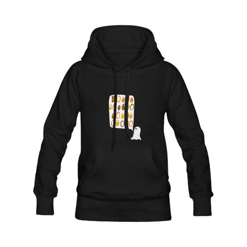 Cute Halloween BOO Ghost Women's Classic Hoodies (Model H07)