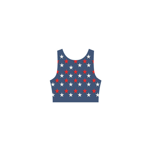 Navy Red White Stars Atalanta Casual Sundress(Model D04)