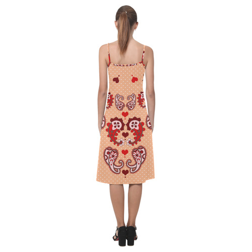 Paisley Droplets Alcestis Slip Dress (Model D05)