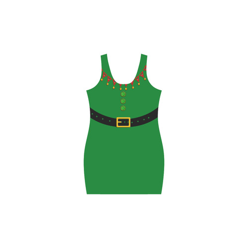 Christmas Elf - Santa's Helper - Green Suit Medea Vest Dress (Model D06)