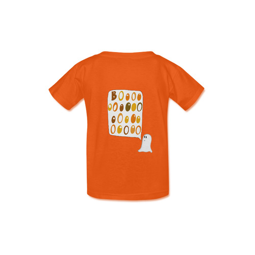 Cute Halloween BOO Ghost Kid's  Classic T-shirt (Model T22)