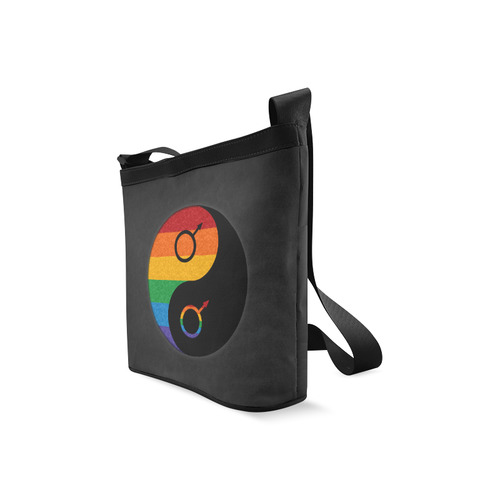 Gay Pride Yin and Yang Crossbody Bags (Model 1613)