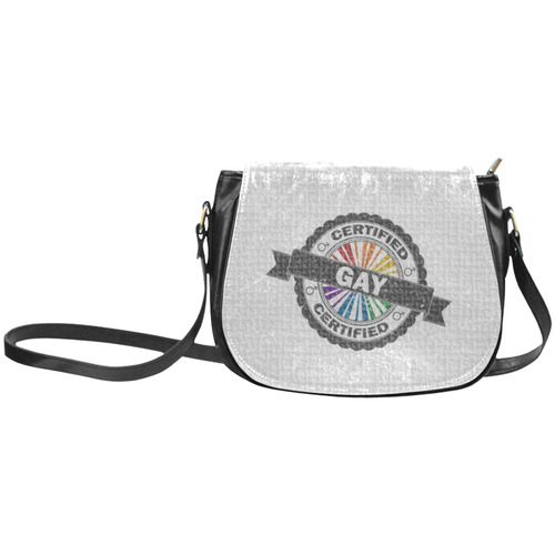 Certified Gay Pride Stamp Classic Saddle Bag/Large (Model 1648)