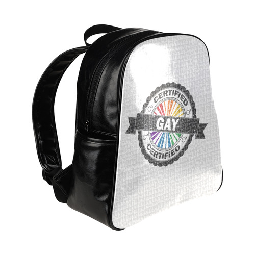 Certified Gay Pride Stamp Multi-Pockets Backpack (Model 1636)