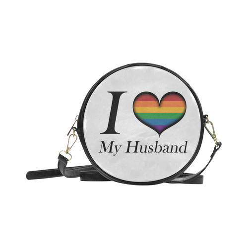 I Heart My Husband Round Sling Bag (Model 1647)