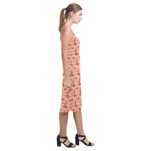 Paisley Droplets Alcestis Slip Dress (Model D05)